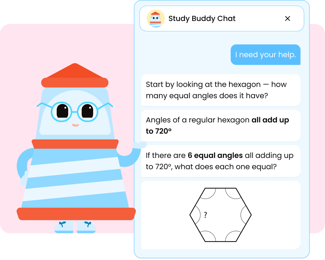 Beacon guiding a child towards an answer with questions